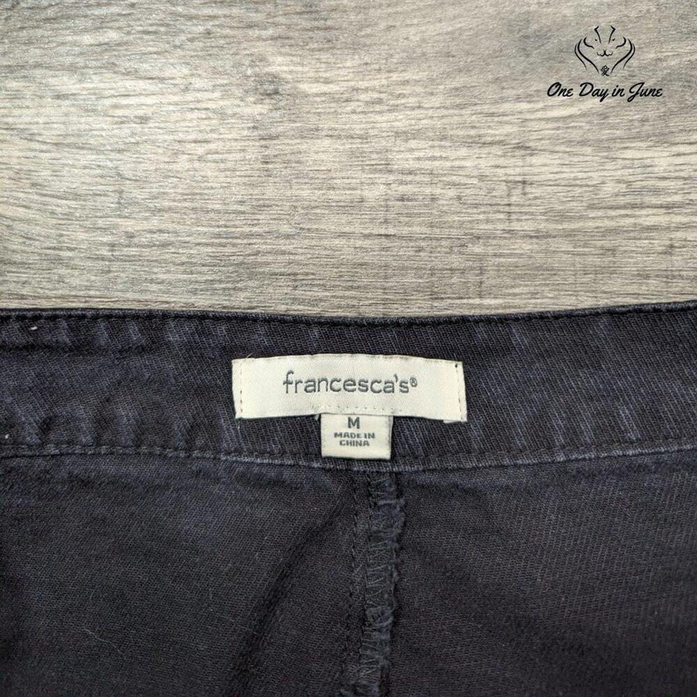 Francesca Button Fron Denim Mini Skirt Size M - Picture 2 of 5